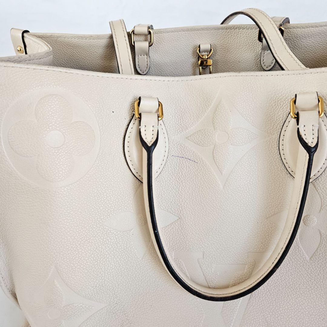 Louis Vuitton On-The-Go White GM Tote Bag