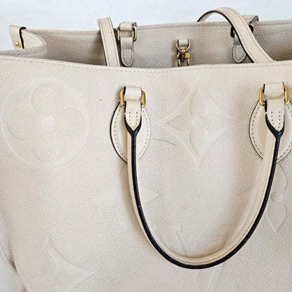 Louis Vuitton On-The-Go White GM Tote Bag