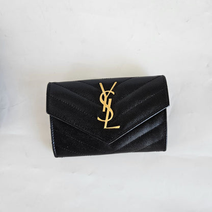 Saint Laurent Cassandre Matelassé Wallet