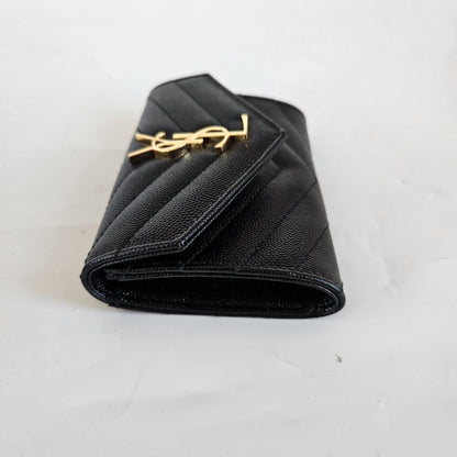 Saint Laurent Cassandre Matelassé Wallet