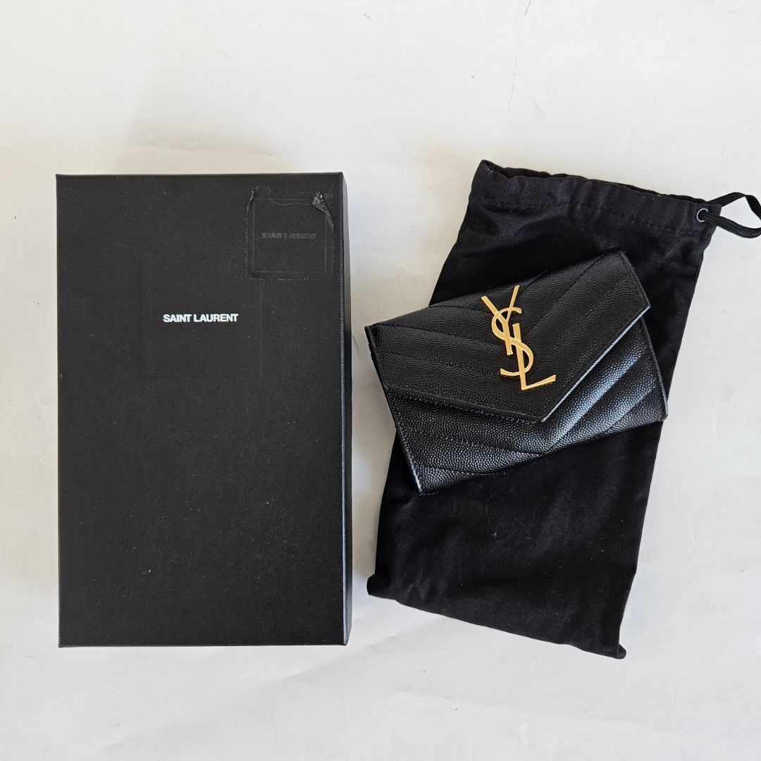 Saint Laurent Cassandre Matelassé Wallet