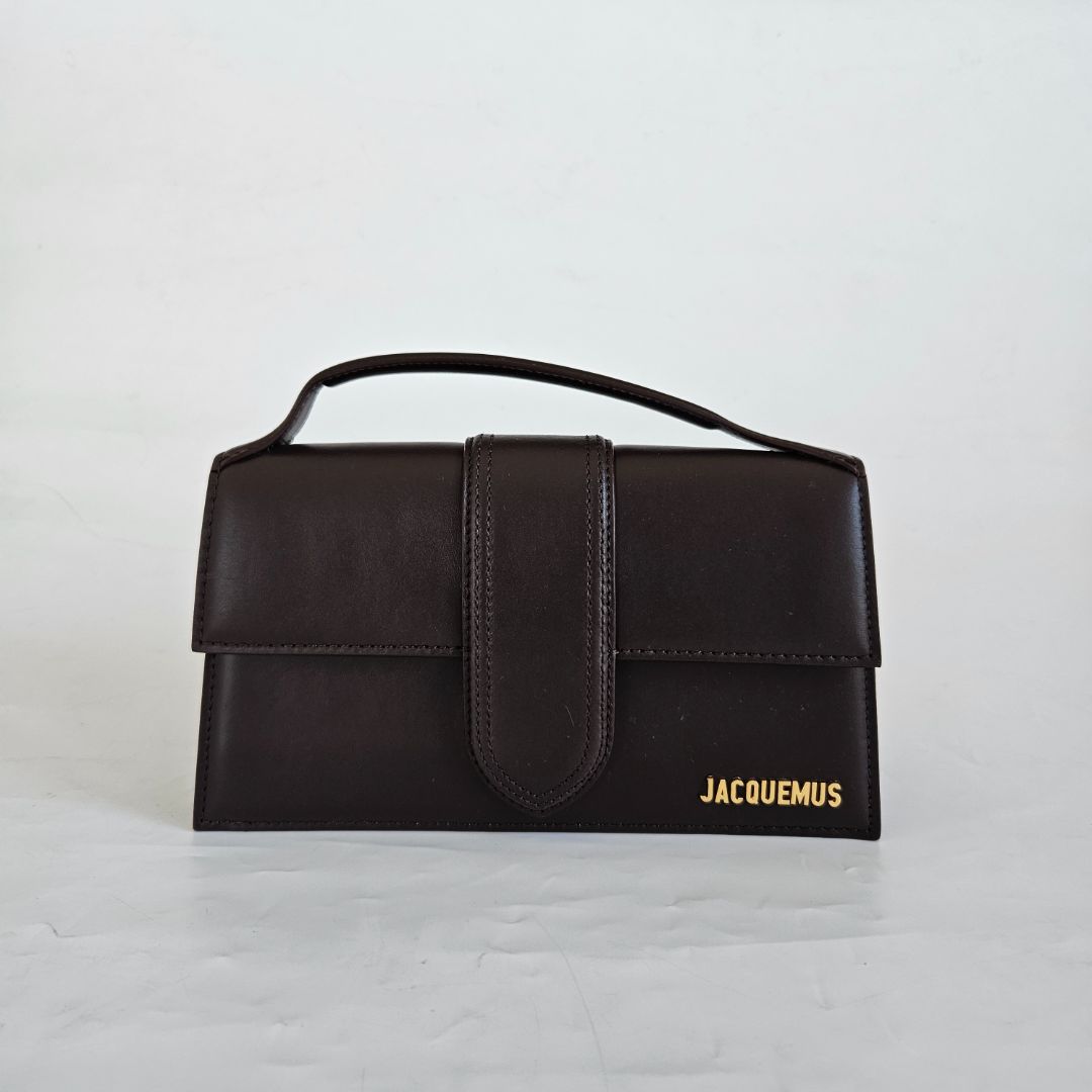 Jacquemus Le Bambino brown leather shoulder bag