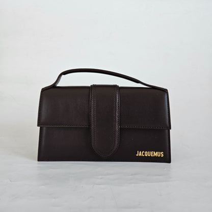Jacquemus Le Bambino brown leather shoulder bag