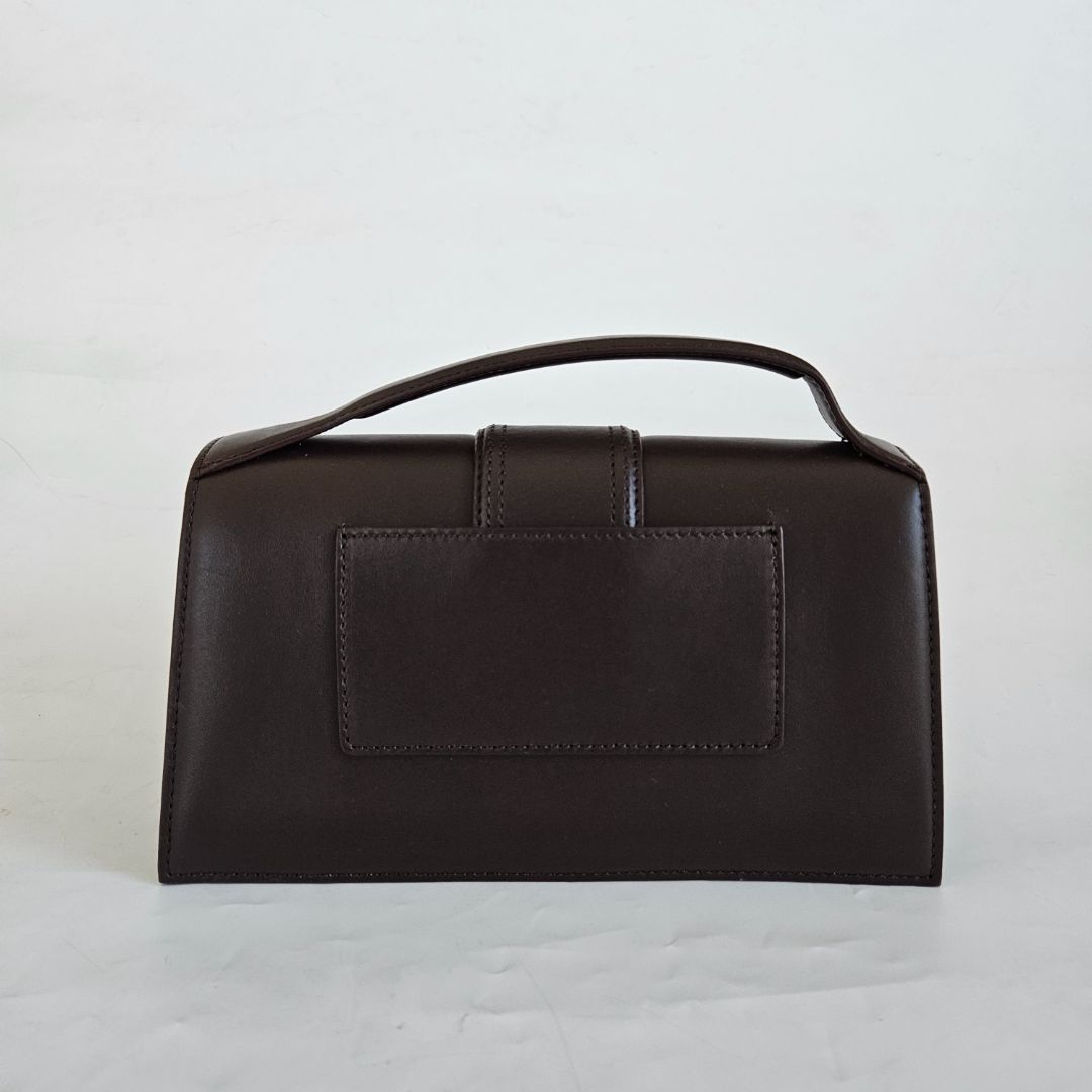 Jacquemus Le Bambino brown leather shoulder bag