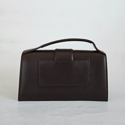 Jacquemus Le Bambino brown leather shoulder bag