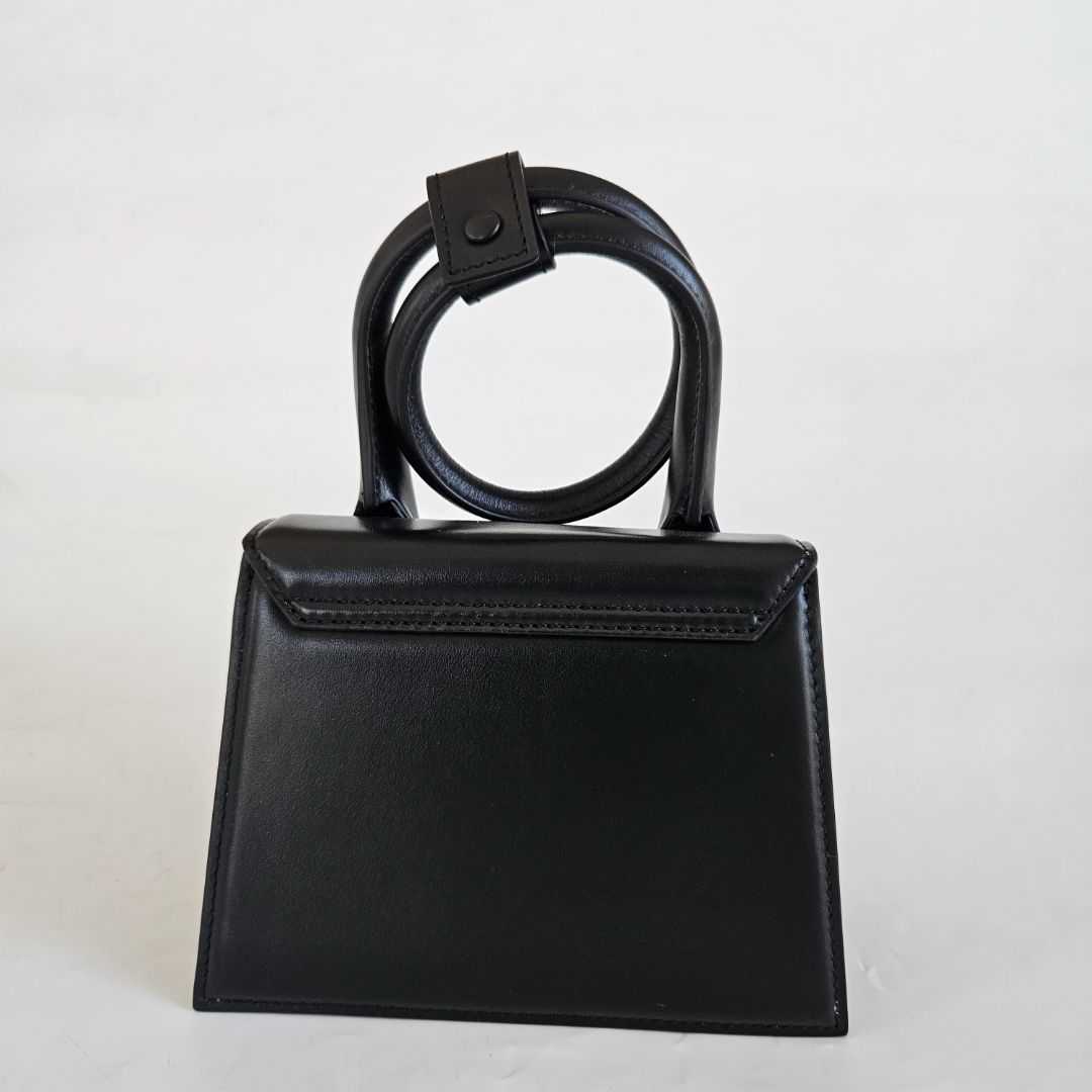Jacquemus Le Chiquito Noeud Tote Black Bag