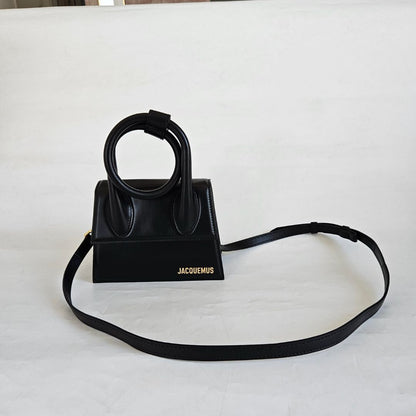 Jacquemus Le Chiquito Noeud Tote Black Bag