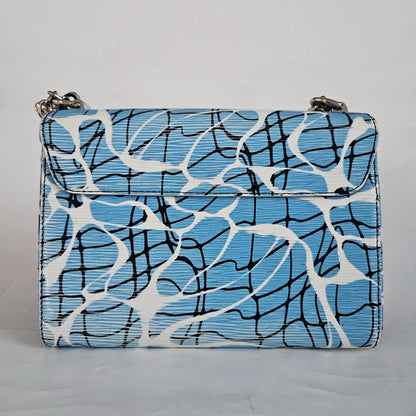 Louis Vuitton LV Twist MM EPi Aqua Pattern Blue Shoulder Bag
