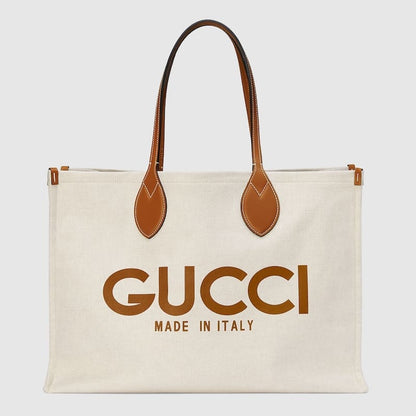 GUCCI Large tote bag with Gucci print
