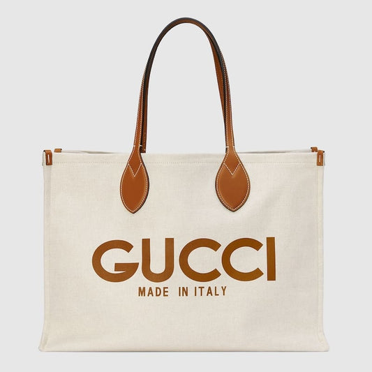 GUCCI Large tote bag with Gucci print