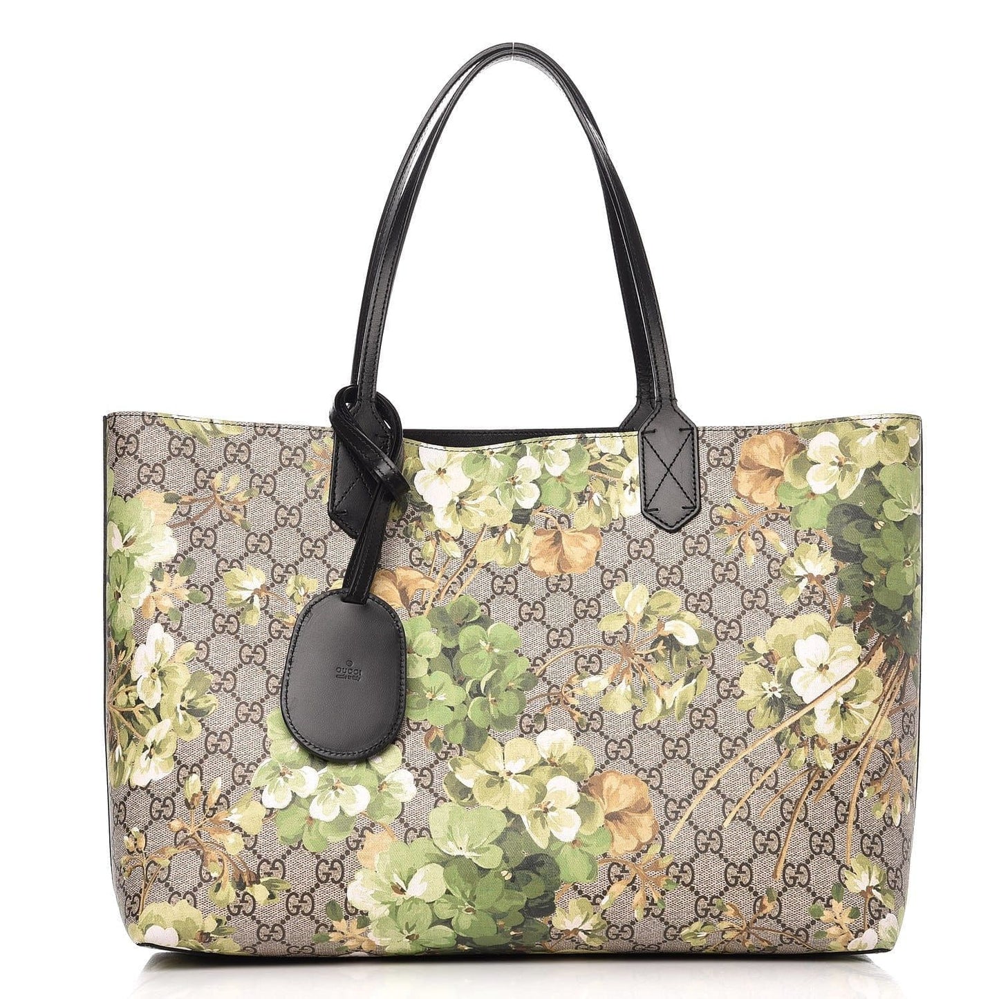 GUCCI Supreme Monogram Blooms Medium Reversible Tote