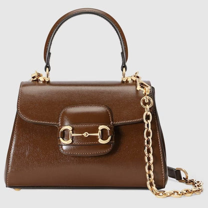 GUCCI HORSEBIT 1955 MINI BAG(BROWN)