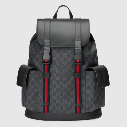 GUCCI GG BLACK BACKPACK