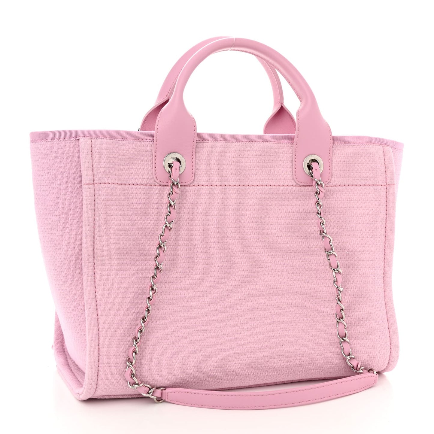 Chanel  Mixed Fibers Small Deauville Tote Pink
