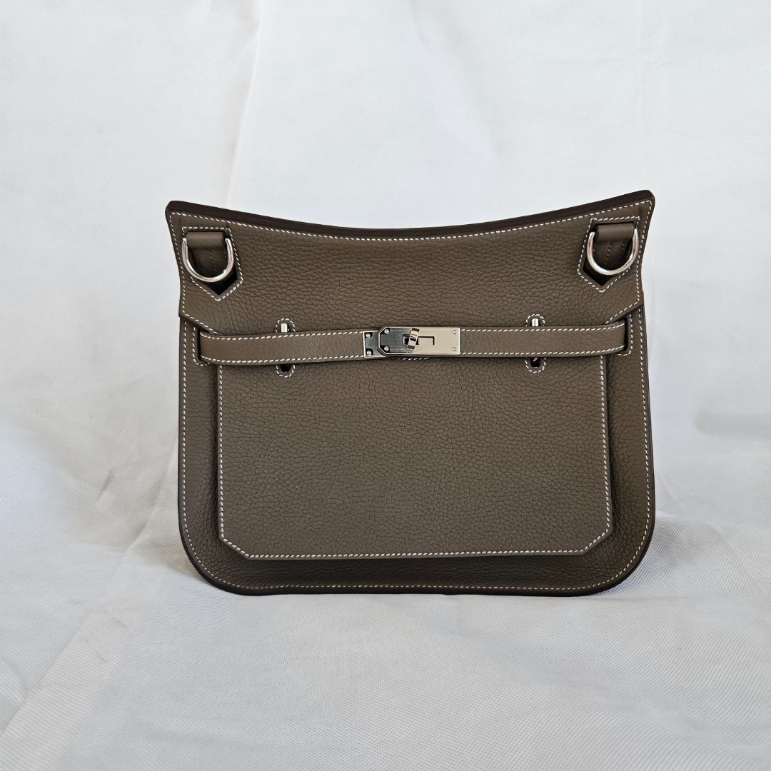 Hermès Jypsiere 28 Etoupe Togo Leather
