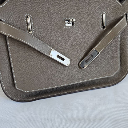 Hermès Jypsiere 28 Etoupe Togo Leather