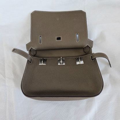 Hermès Jypsiere 28 Etoupe Togo Leather