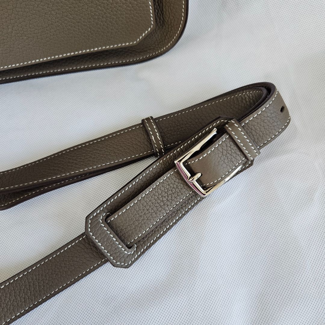 Hermès Jypsiere 28 Etoupe Togo Leather