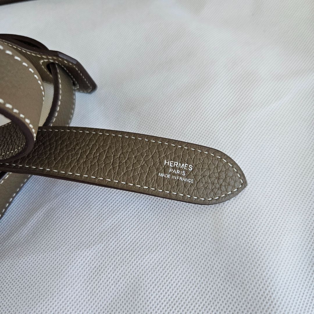 Hermès Jypsiere 28 Etoupe Togo Leather