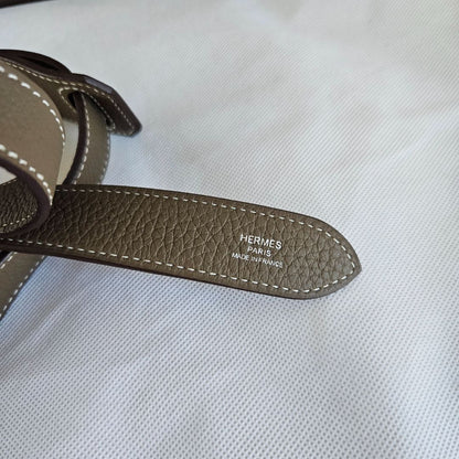 Hermès Jypsiere 28 Etoupe Togo Leather