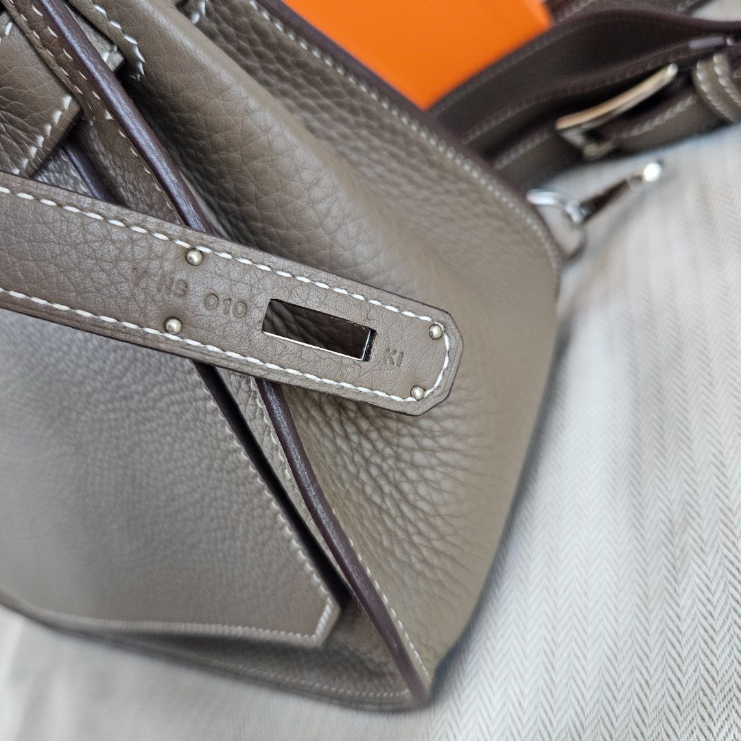 Hermès Jypsiere 28 Etoupe Togo Leather