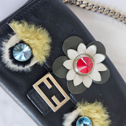 Fendi Monster Micro Leather Baguette bag