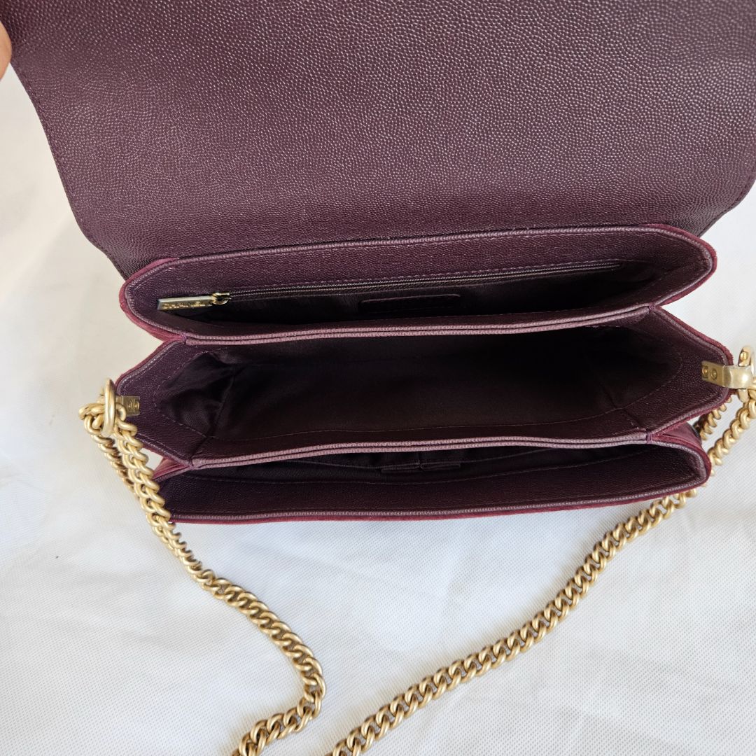 Chanel lady coco flap bag in burgundy