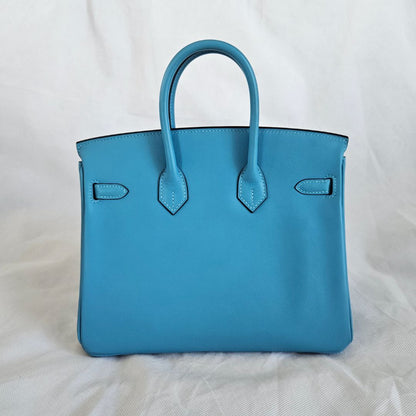 Hermès Ciel Swift Birkin 25 with Gold hardware