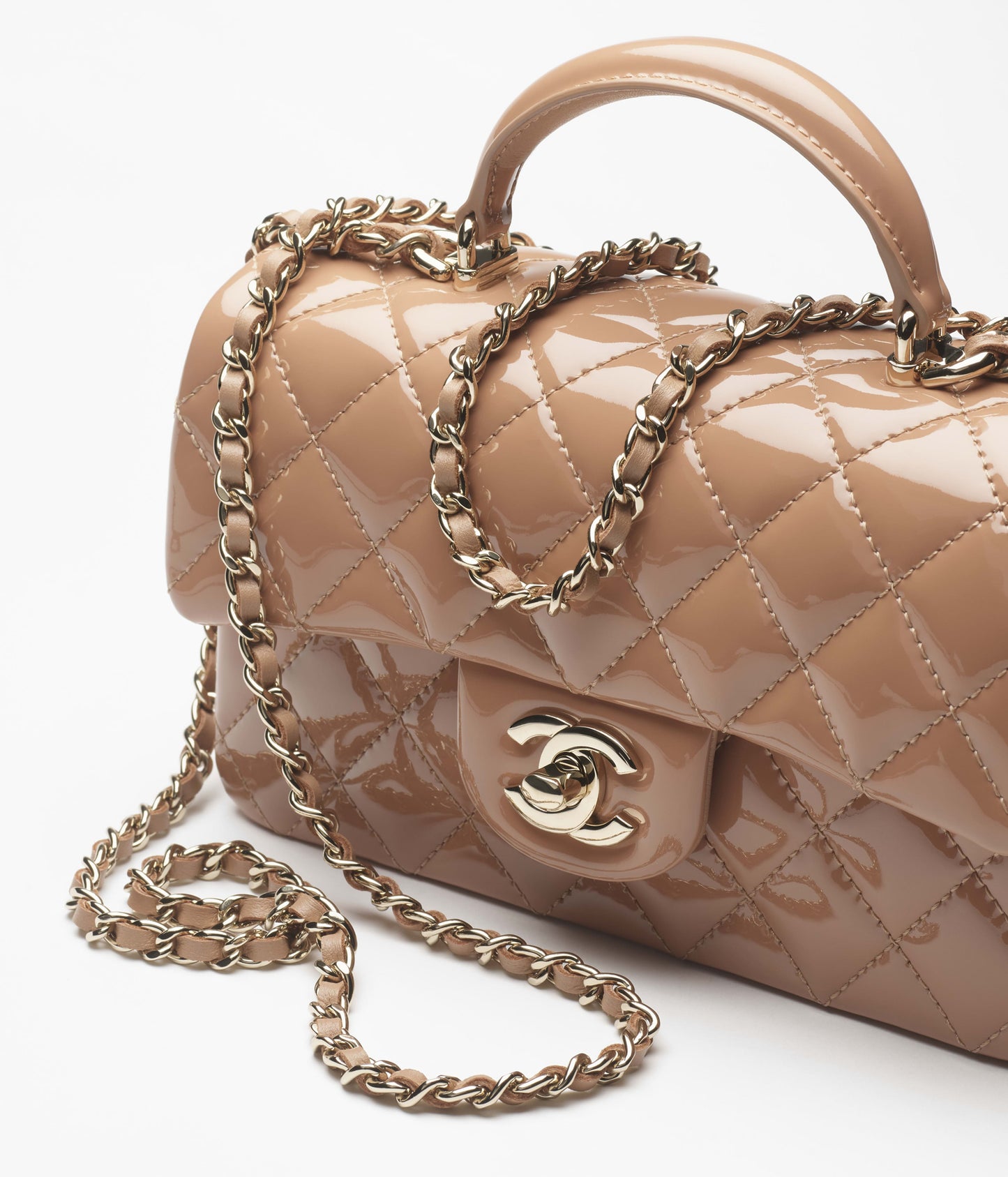 CHANEL Mini Classic Handbag With Top Handle