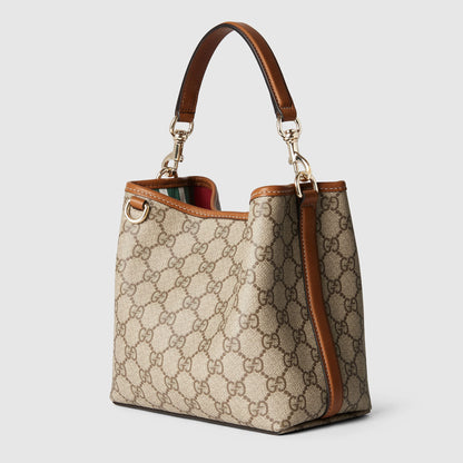 GUCCI GG Emblem mini bucket bag