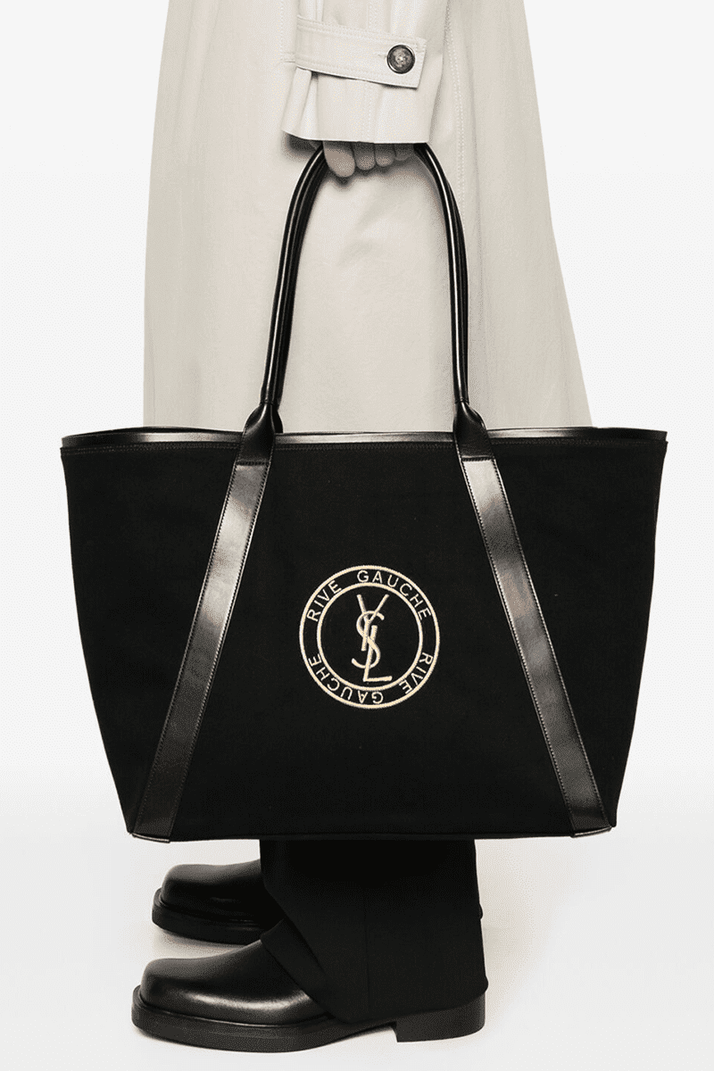 Saint Laurent RIVE GAUCHE tote bag in canvas