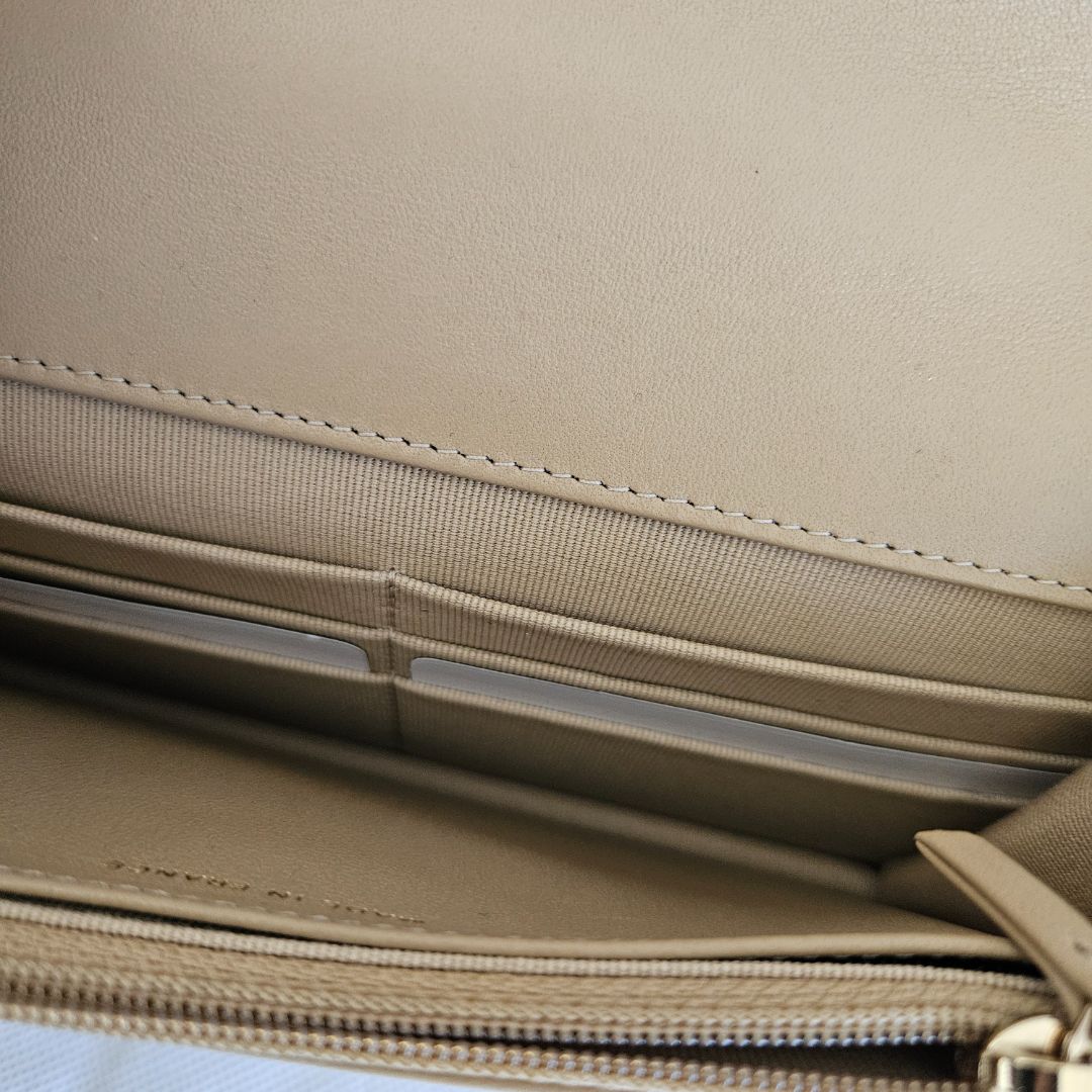 Chanel Nude Lambskin Trendy CC Wallet On Chain