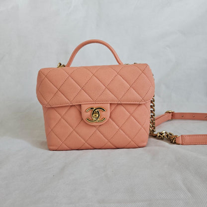 Chanel quilted CC GHW chain shoulder bag 2 way vanity crossbody bag