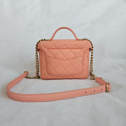 Chanel quilted CC GHW chain shoulder bag 2 way vanity crossbody bag