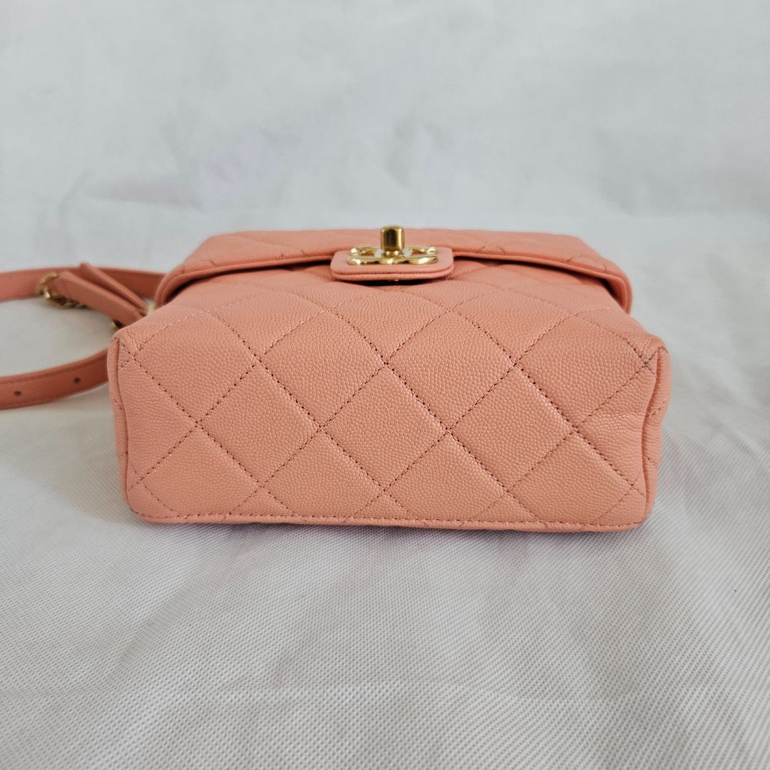 Chanel quilted CC GHW chain shoulder bag 2 way vanity crossbody bag