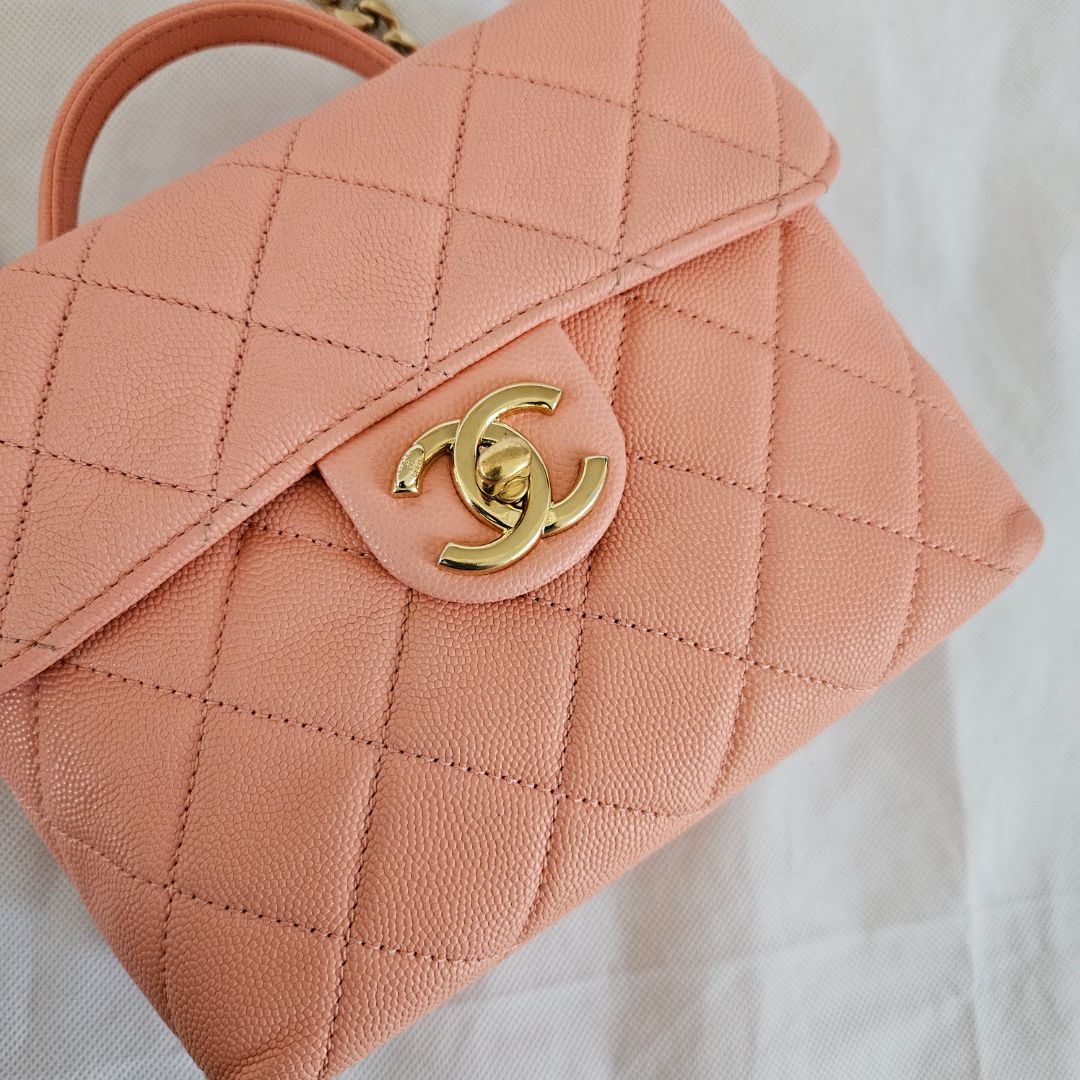 Chanel quilted CC GHW chain shoulder bag 2 way vanity crossbody bag