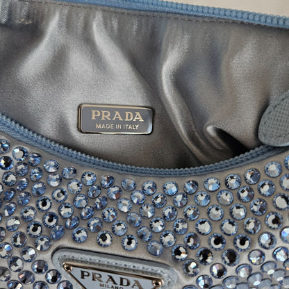 Prada Re-Edition crystal-embellished mini bag