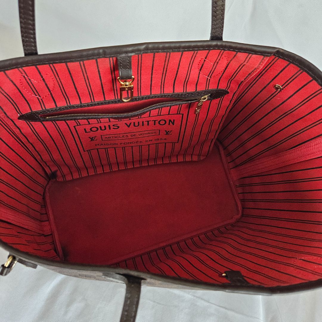 Louis Vuitton damier neverfull MM tote bag