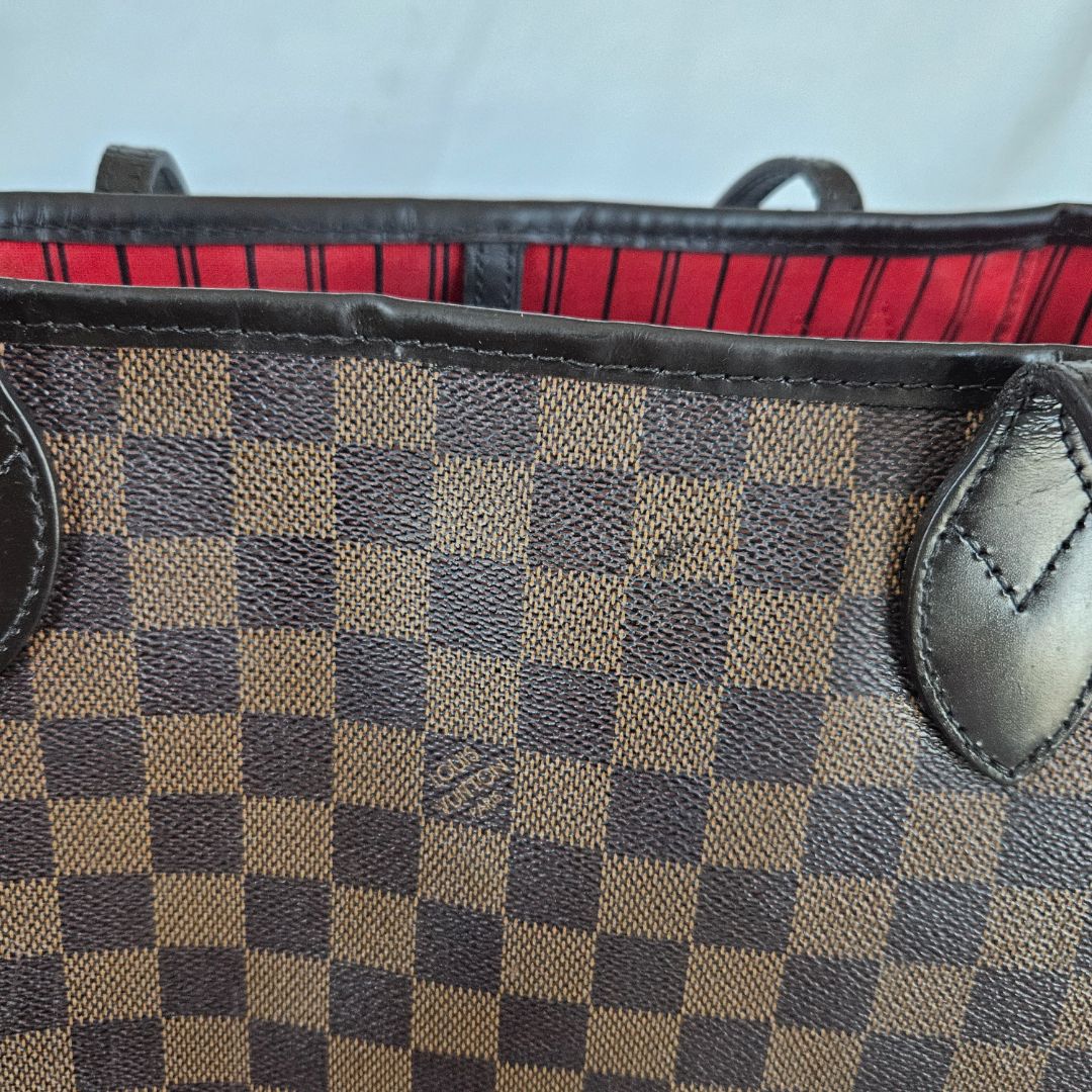 Louis Vuitton damier neverfull MM tote bag