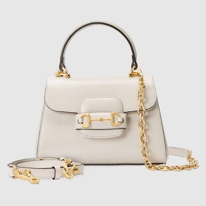 GUCCI HORSEBIT 1955 MINI BAG (White)
