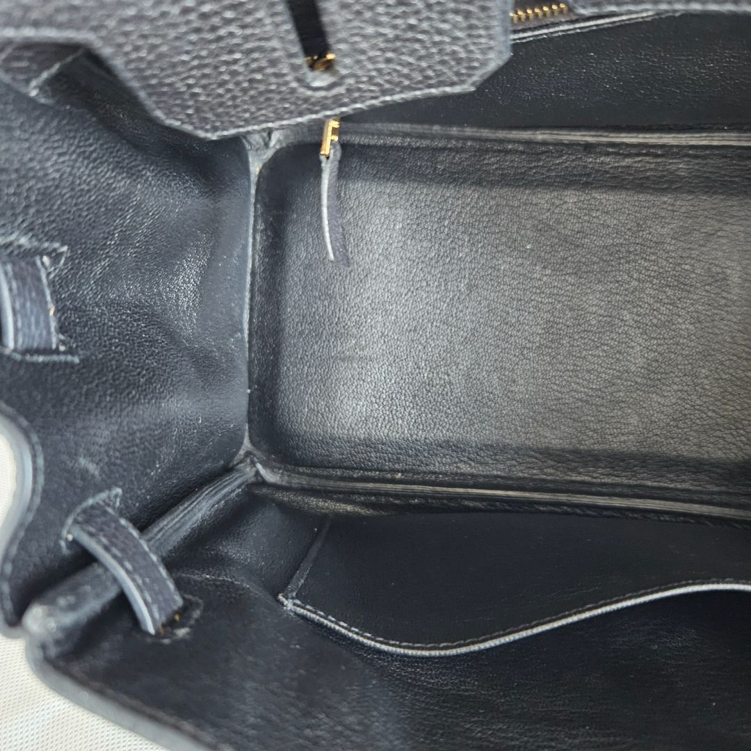 Hermès 25 Birkin Black Togo Leather with Rose Gold Hardware