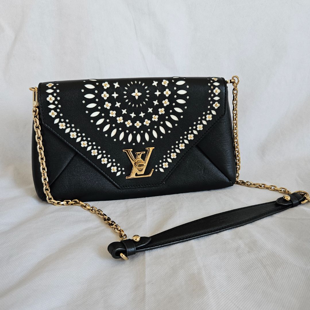 Louis Vuitton Limited Edition Love Note Peroforated Stud Flower Bag