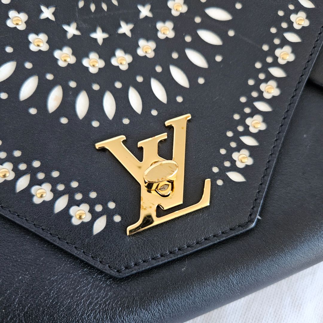 Louis Vuitton Limited Edition Love Note Peroforated Stud Flower Bag