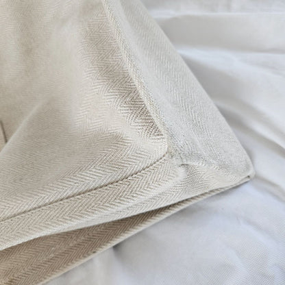 Saint Laurent Rive Gauche Tote Bag in Linen and Leather