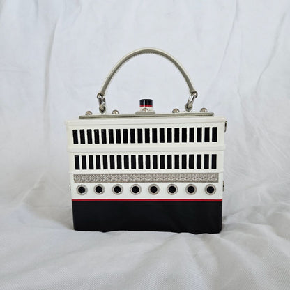 Dolce & Gabbana Yacht Boat Wooden DOLCE BOX Bag in White and Black