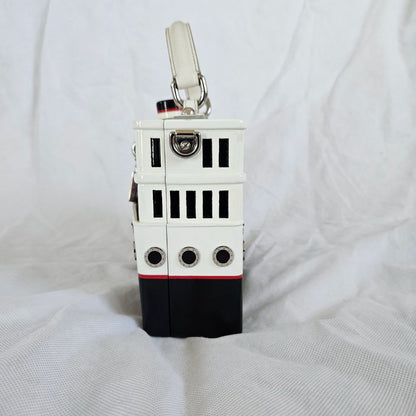 Dolce & Gabbana Yacht Boat Wooden DOLCE BOX Bag in White and Black