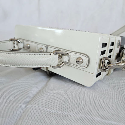 Dolce & Gabbana Yacht Boat Wooden DOLCE BOX Bag in White and Black