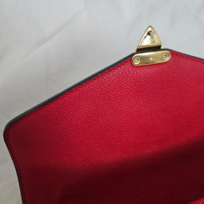 Louis Vuitton Red Monogram Empreinte Pochette Metis Shoulder Bag