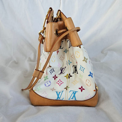 Louis Vuitton White Multicolor Monogram Canvas Ursula Bag