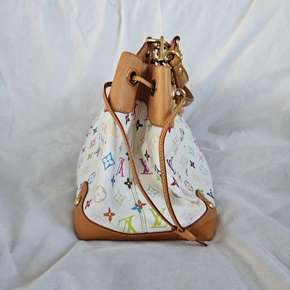 Louis Vuitton White Multicolor Monogram Canvas Ursula Bag